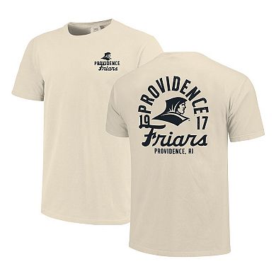 Men's Cream Providence Friars Comfort Colors Mascot Overlay T-Shirt