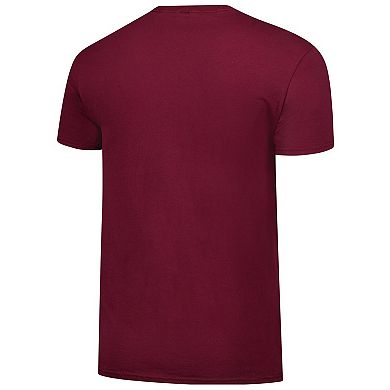 Men's Maroon Virginia Tech Hokies Basic Distressed Arch Mascot T-Shirt