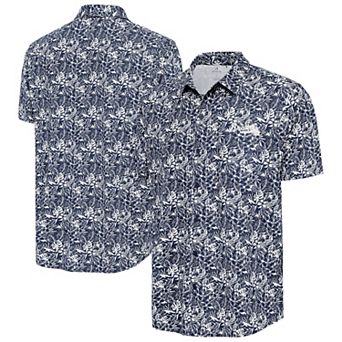 Men's Antigua Navy Atlanta Braves Resort Button-Up Shirt