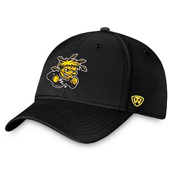 Men's Top of the World Black Wichita State Shockers Reflex 2.0 Logo Flex Hat