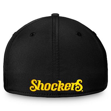 Men's Top of the World Black Wichita State Shockers Reflex 2.0 Logo Flex Hat