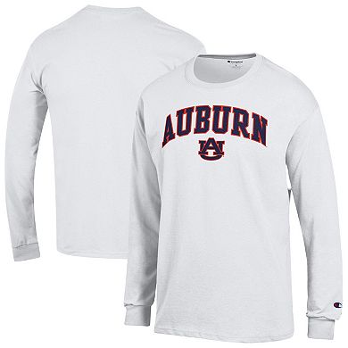Men's�Champion White Auburn Tigers Arch Over Logo Long Sleeve T-Shirt