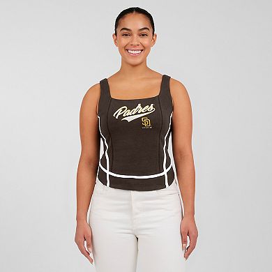 Women's WEAR by Erin Andrews Brown San Diego Padres Square Neck Tank Top