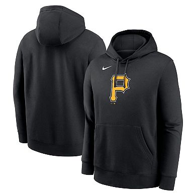 Men's Nike Black Pittsburgh Pirates Logo Club Fleece Pullover Hoodie
