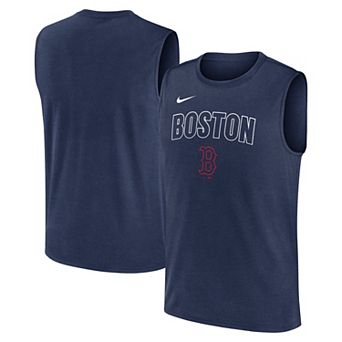 Men's Nike Navy Boston Red Sox Knockout Performance Muscle Tank Top