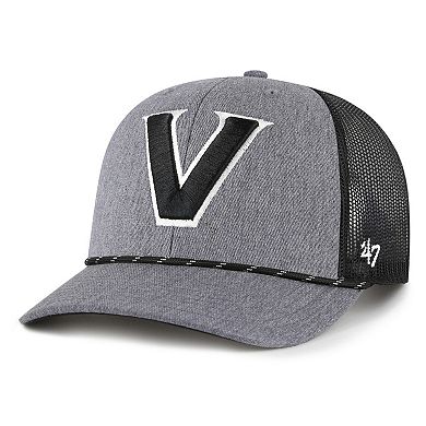 Men's '47 Gray Vanderbilt Commodores Carbon Rope Adjustable Hat