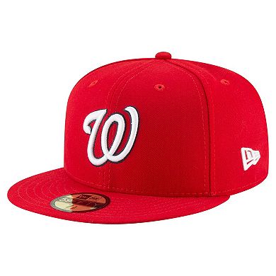 Men's New Era Red Washington Nationals 20th Anniversary 59FIFTY Fitted Hat