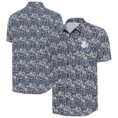Men's Antigua Navy Boston Red Sox Resort Button-Up Shirt