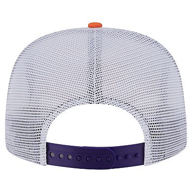 Men's New Era Purple/Orange Phoenix Suns Throwback Dye Golfer Snapback Hat