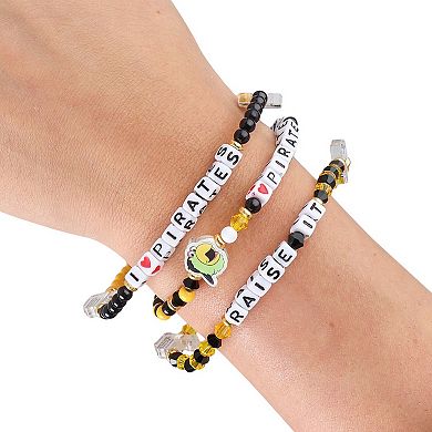 FOCO Pittsburgh Pirates 3-Pack Friendship Bracelet Set