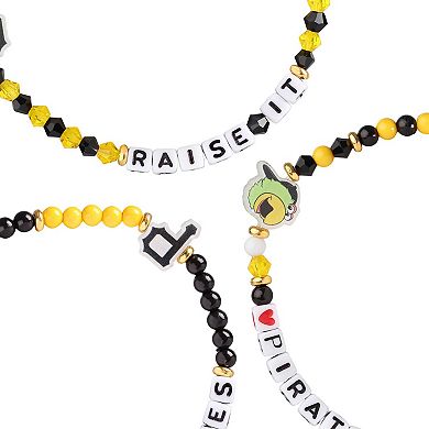 FOCO Pittsburgh Pirates 3-Pack Friendship Bracelet Set
