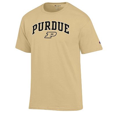 Men's Champion Gold Purdue Boilermakers Arch Over Logo T-Shirt