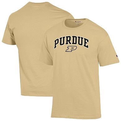 Men's Champion Gold Purdue Boilermakers Arch Over Logo T-Shirt