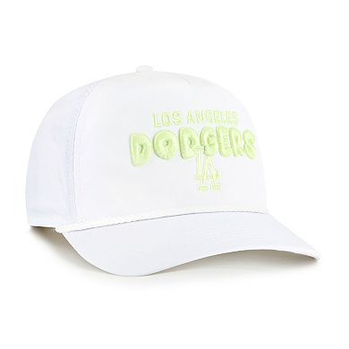 Women's '47 White Los Angeles Dodgers Bright Side Adjustable Hitch Hat
