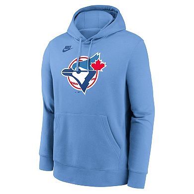 Men's Nike Powder Blue Toronto Blue Jays Cooperstown Collection Logo Club Pullover Hoodie