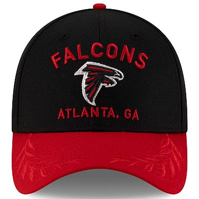 Men's New Era Black/Red Atlanta Falcons 2025 NFL Draft 39THIRTY Flex Hat