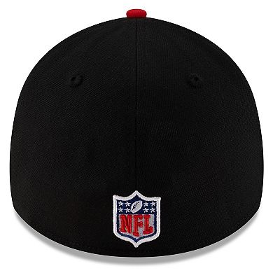Men's New Era Black/Red Atlanta Falcons 2025 NFL Draft 39THIRTY Flex Hat