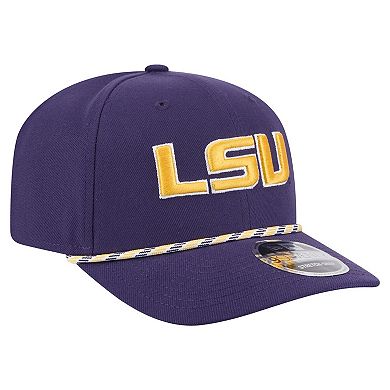 Men's New Era Purple LSU Tigers Gameday Multi-Rope 9SEVENTY Stretch-Snap Hat