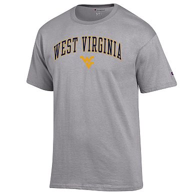 Men's Champion Heather Gray West Virginia Mountaineers Arched Logo T-Shirt