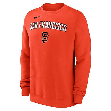 Men's Nike Orange San Francisco Giants Pullover Sweatshirt