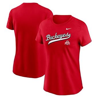 Women's Nike Scarlet Ohio State Buckeyes Local Script T-Shirt