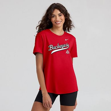 Women's Nike Scarlet Ohio State Buckeyes Local Script T-Shirt