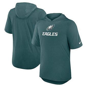 Men's Nike Midnight Green Philadelphia Eagles Lockup Tri-Blend Hoodie T-Shirt