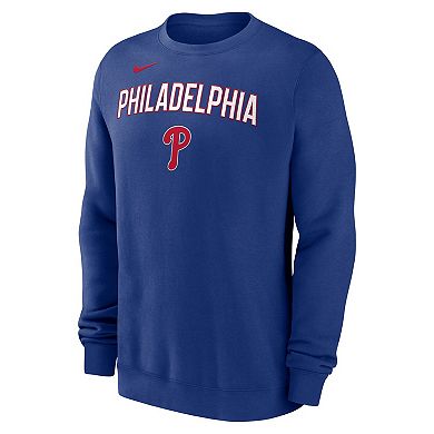 Men's Nike Royal Philadelphia Phillies Pullover Sweatshirt