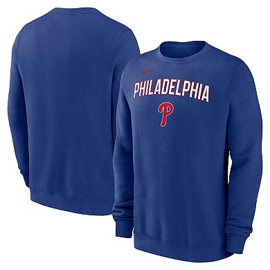 Men's Nike Royal Philadelphia Phillies Pullover Sweatshirt