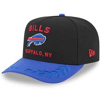 Youth New Era Black/Royal Buffalo Bills 2025 NFL Draft A-Frame 9FIFTY Snapback Hat