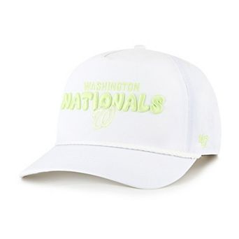 Women's '47 White Washington Nationals Bright Side Adjustable Hitch Hat