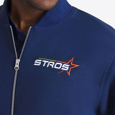 Men's Nike Navy Houston Astros 2025 City Connect Authentic Collection Full-Zip Bomber Jacket