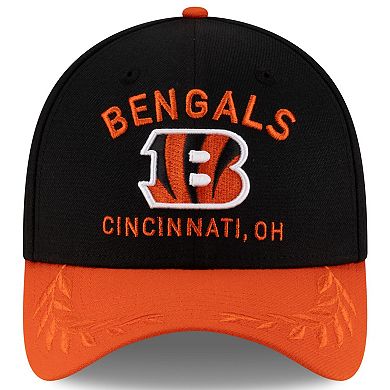 Men's New Era Black/Orange Cincinnati Bengals 2025 NFL Draft 39THIRTY Flex Hat