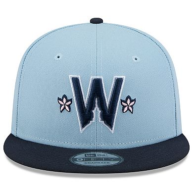 Men's New Era Light Blue/Navy Washington Nationals 2025 City Connect 9FIFTY Snapback Hat