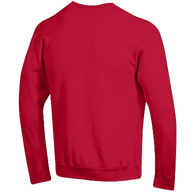Men's Champion Red Cornell Big Red Basic Arch Fleece Pullover Sweatshirt