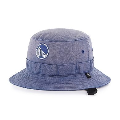 Men's '47 Royal Golden State Warriors Buxton Garment Washed Bucket Hat