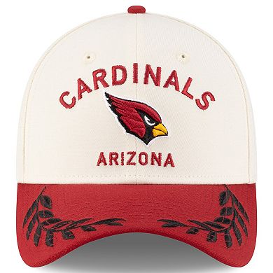 Men's New Era Cream/Cardinal Arizona Cardinals 2025 NFL Draft 39THIRTY Flex Hat