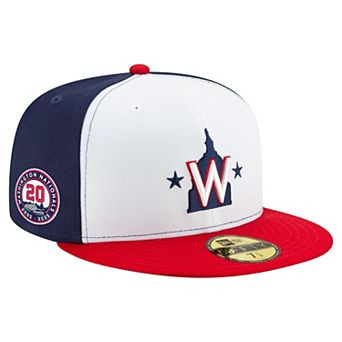 Men's New Era White/Navy/Red Washington Nationals 20th Anniversary 59FIFTY Fitted Hat