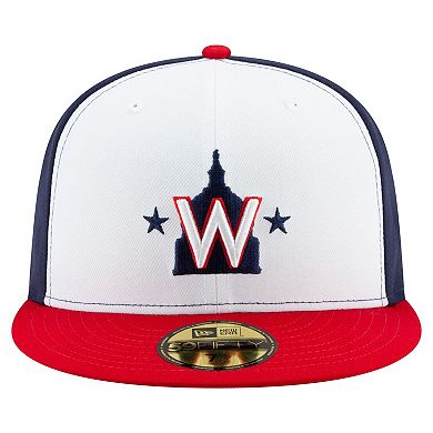 Men's New Era White/Navy/Red Washington Nationals 20th Anniversary 59FIFTY Fitted Hat
