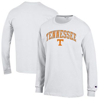 Men's Champion White Tennessee Volunteers Arch Over Logo Long Sleeve T-Shirt
