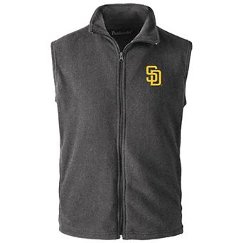 Men's Dunbrooke Gray San Diego Padres Houston Full-Zip Vest
