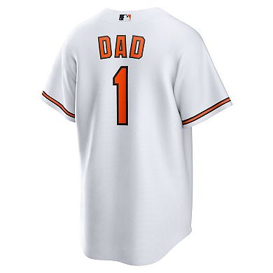Men's Nike White Baltimore Orioles #1 Dad Home Replica Jersey