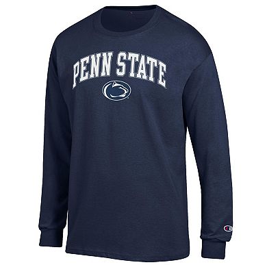 Men's�Champion Navy Penn State Nittany Lions Arch Over Logo Long Sleeve T-Shirt