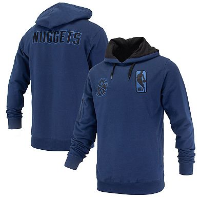 Unisex FISLL Navy Denver Nuggets Logoman Shadow Collection Pullover Hoodie