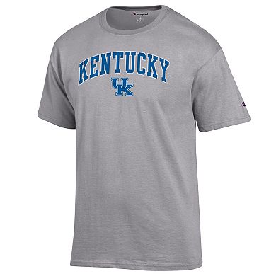 Men's Champion Heather Gray Kentucky Wildcats Arch Over Logo T-Shirt