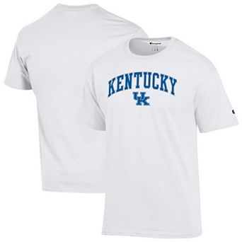 Men's Champion White Kentucky Wildcats Arch Over Logo T-Shirt