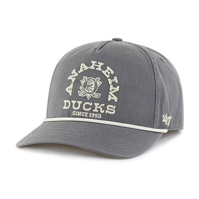 Men's '47 Charcoal Anaheim Ducks Canyon Ranchero Hitch Adjustable Hat