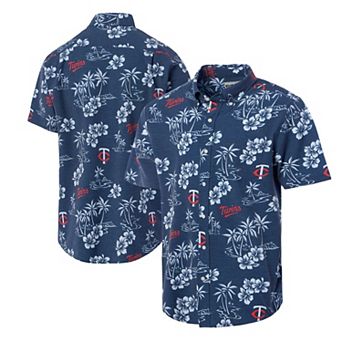 Men's Reyn Spooner Navy Minnesota Twins Kekai Button-Down Shirt