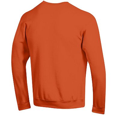 Men's Champion Orange Illinois Fighting Illini Basic Arch Fleece Pullover Sweatshirt