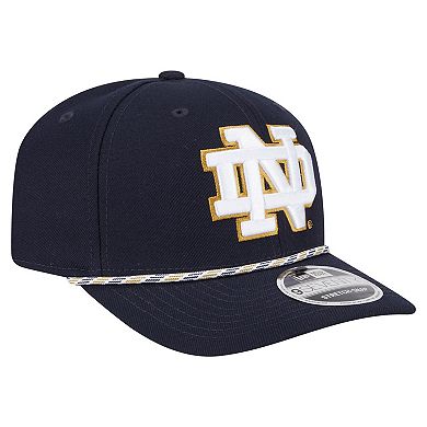 Men's New Era Navy Notre Dame Fighting Irish Game Day Multi-Rope 9SEVENTY Stretch-Snap Hat